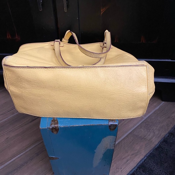 VINTAGE 1990’s DOONEY & BOURKE AUTHENTIC PEBBLE LEATHER HANDBAG TOTE | RARE FIND - Picture 11 of 14